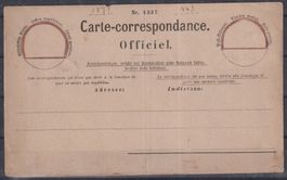 F2) Carte-correspondance. Officiel, sehe Scan