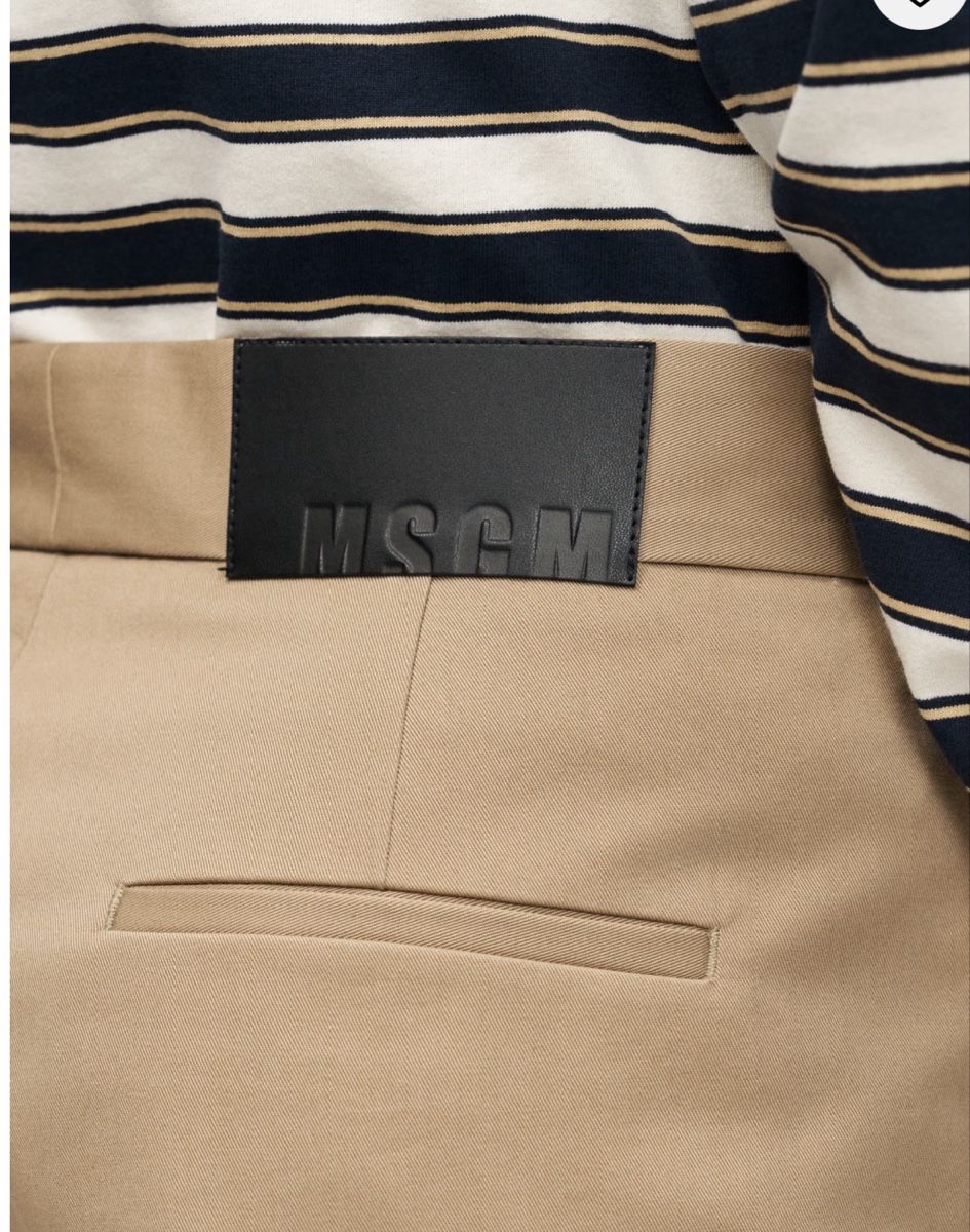 MSGM Pantaloni: MSGM PANTS - STOFFHOSE - BEIGE Gr. 46 – Nuovo e nell'imballaggio originale da Zürich venduto da Ralph12345 5