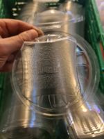 Kunststoffschalen mit Deckel transparent neu