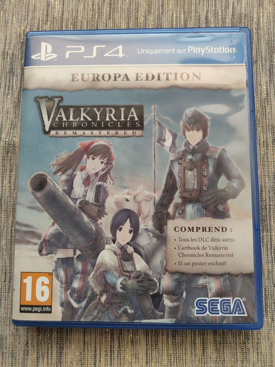 Valkyria Chronicles Remastered Europa Edition PS4 - Complet PAL, Très Bon état