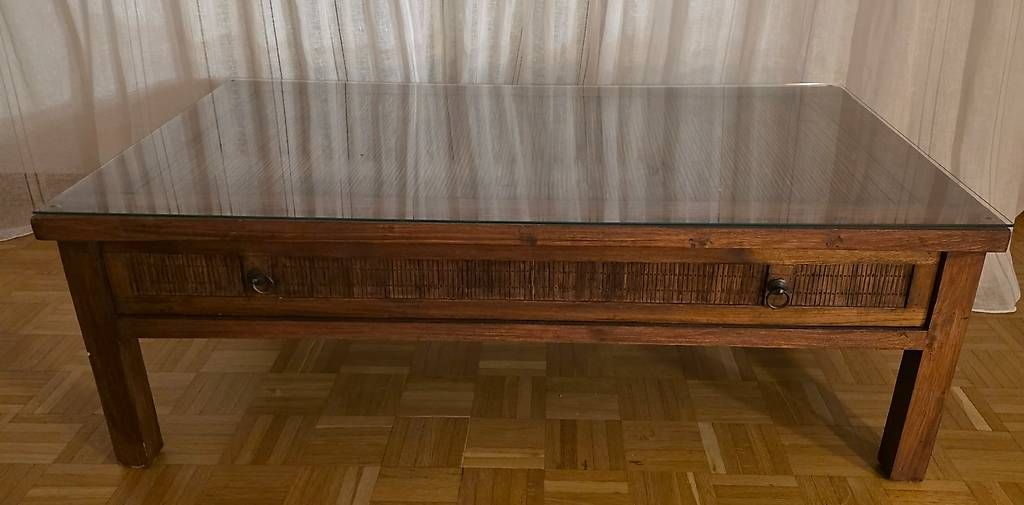 Maisons du monde Tavoli: Table basse style indonésien (maison du monde) – Usato da Genève venduto da mydreamcometrue