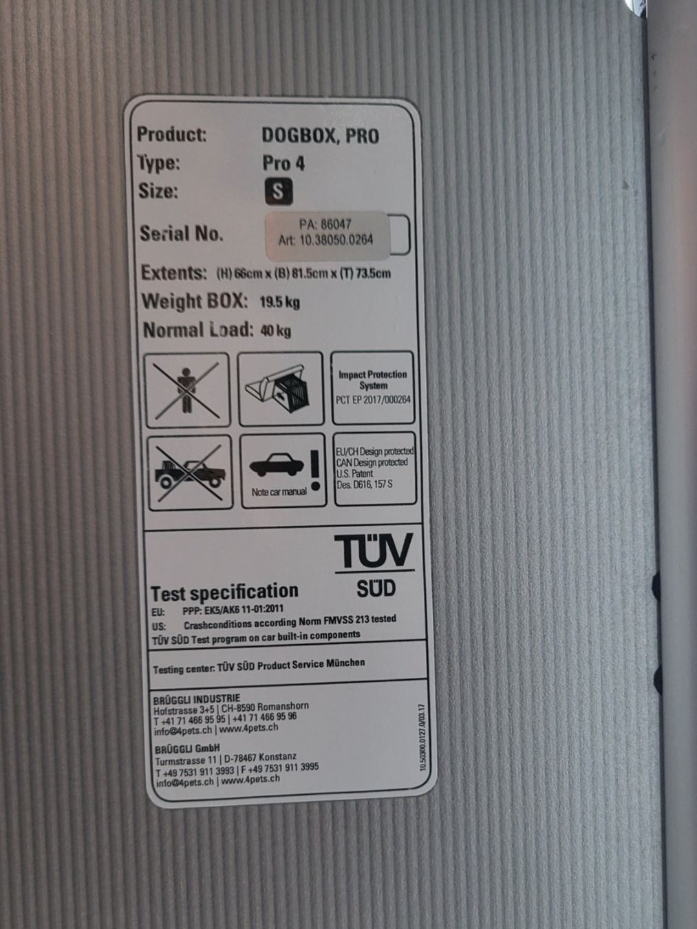 4pets Gabbie, trasporto & Sicurezza: Hundetransportbox 4pets – Usato da Langenthal venduto da eli_zgc6 5