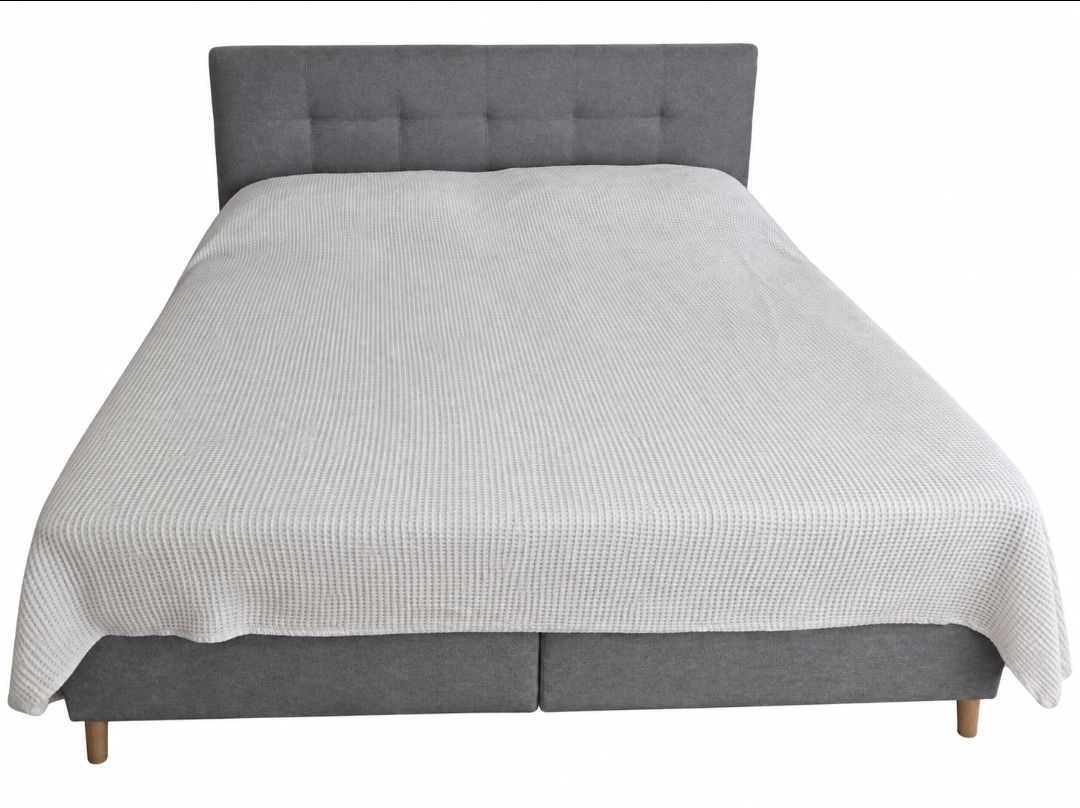 Letti: Boxspringbett grau mit Kopfteil – Usato da Adlikon venduto da Tami2019 1
