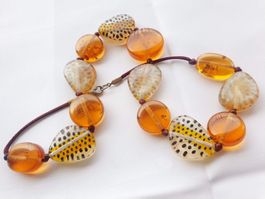 KETTE HALSKETTE ANIMAL STEINEN top zu ohrringe Ring Stecker
