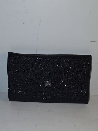 Clutch von Lancôme in glitzer schwarz. (nov556)