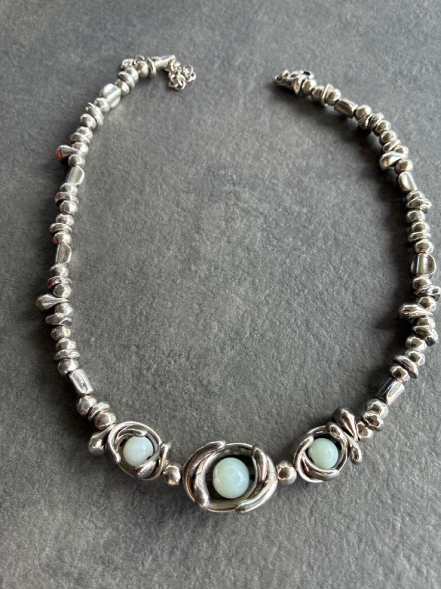 Colliers: Collier UNOde50 Silber mit Steinen – Neuf (Voir description) à Horgen par bho66 1