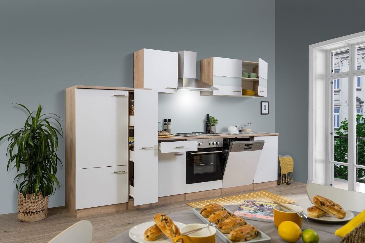 Komplettküchen: 628 Küchenzeile Küchenblock 310cm E/W - Küche Einbauküche – Neu und originalverpackt aus Wallenwil von toesstalvertrieb 2
