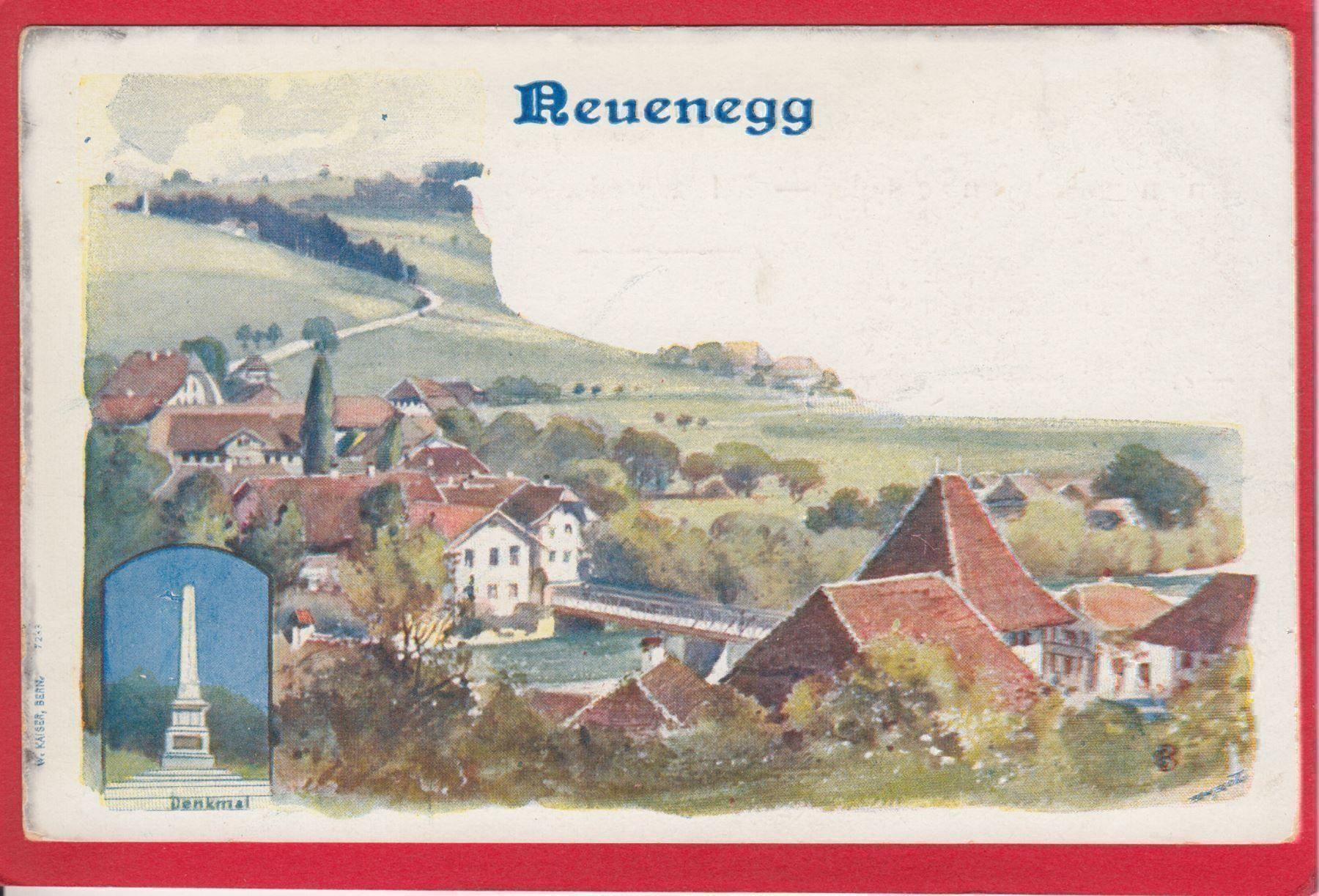 Cartoline postali: NEUENEGG – Usato da Grüningen venduto da Kartenlaube