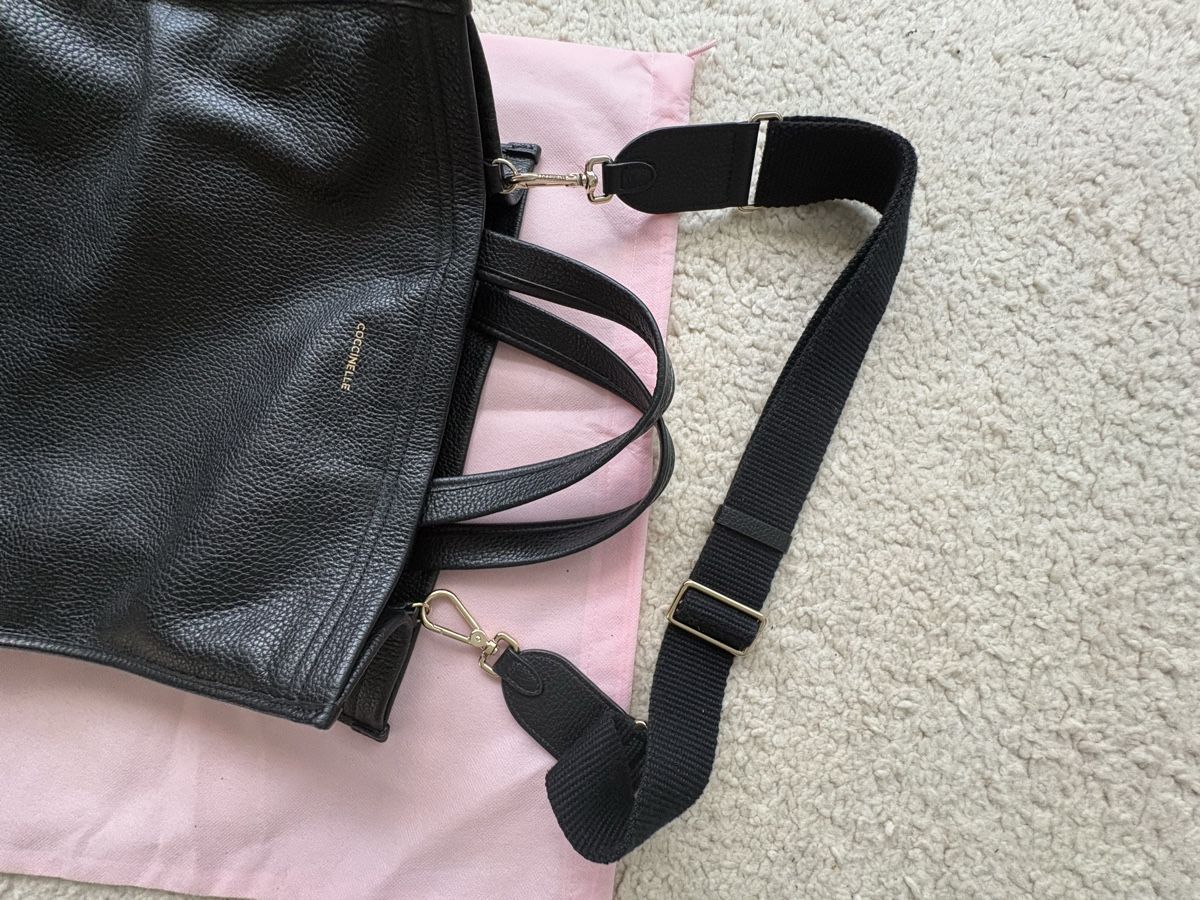 Coccinelle Taschen: Coccinelle Handtasche schwarz Leder – Gebraucht aus Zürich von Otac 1