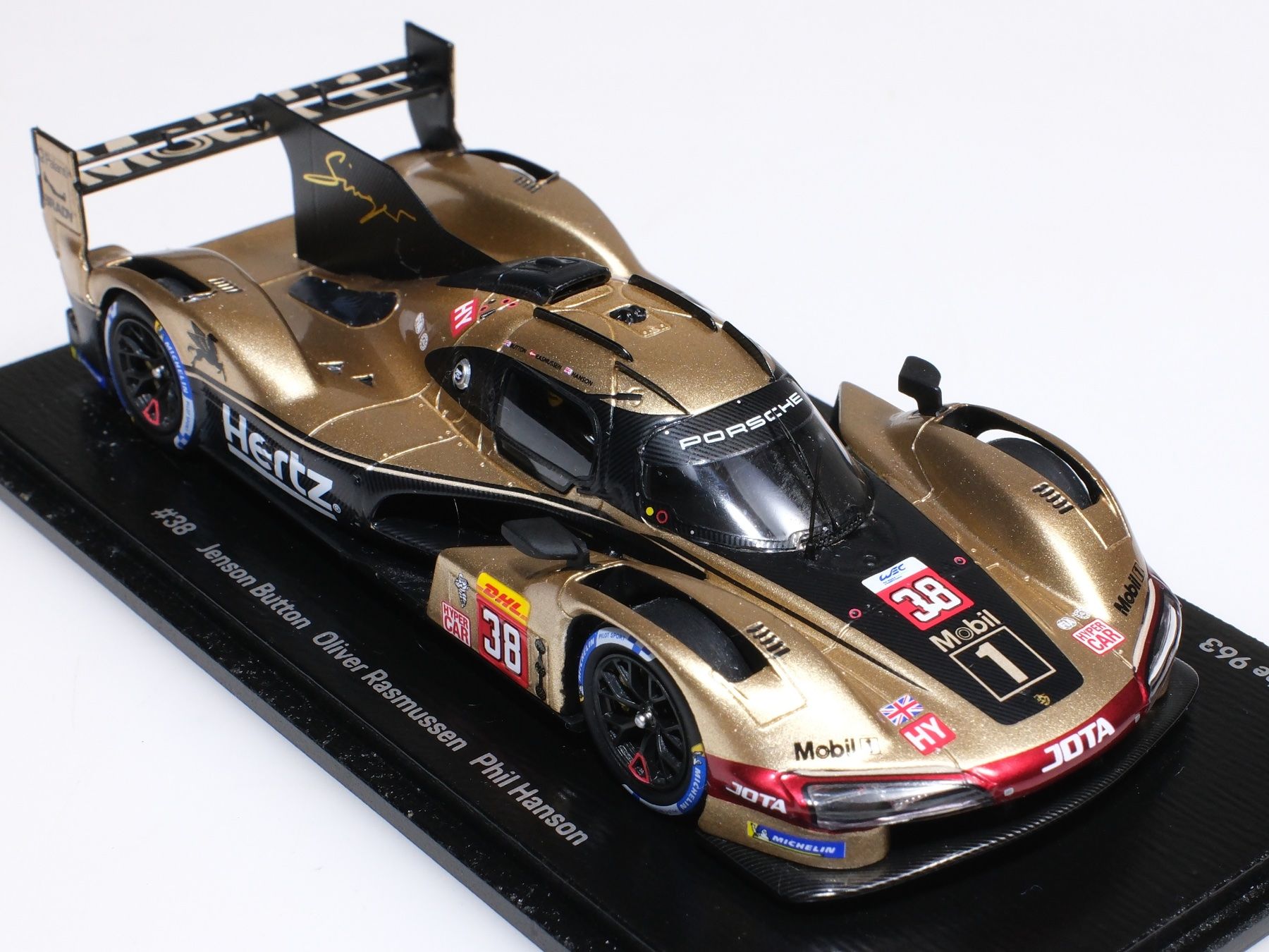Porsche Modellautos: PORSCHE 963, Hertz Team JOTA, J.Button/O.Rasmussen/P.Hanson – Gebraucht aus Lobsigen von Markus_Haenggi_Bern 4