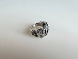 Silberring mit Pyrit Grösse 58