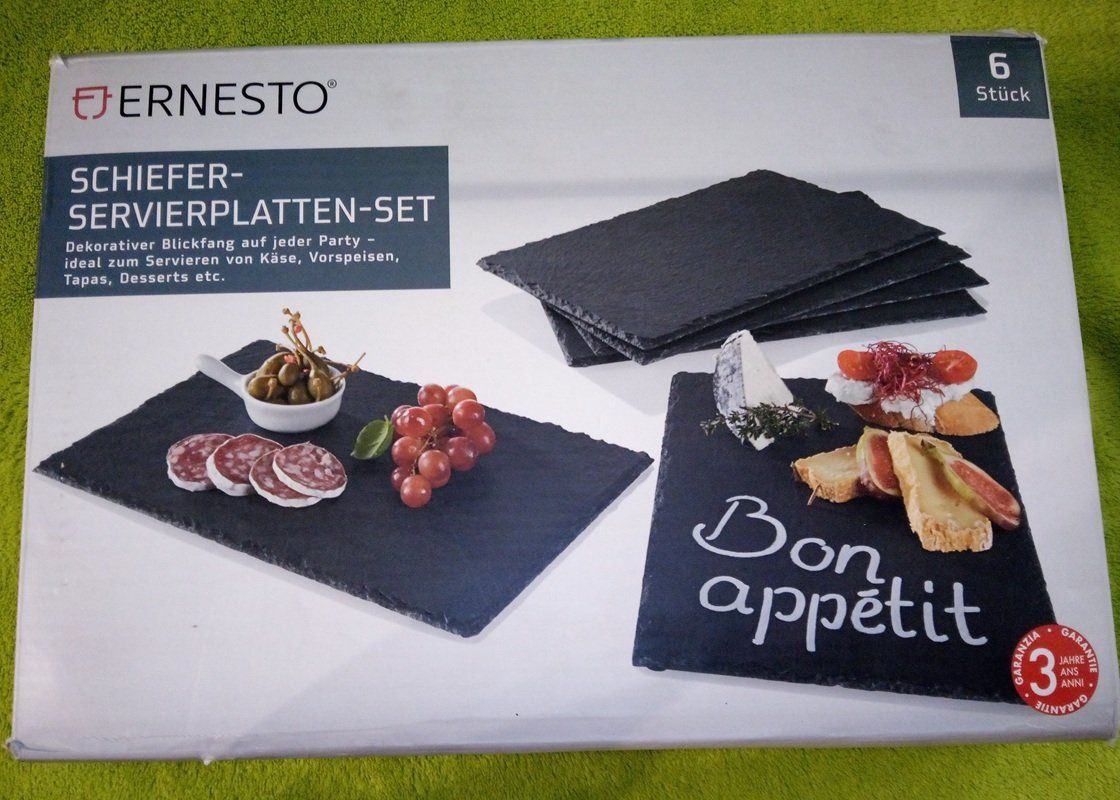 Piatti di portata: Ernesto 6er Set Schiefer Servierplatten – Usato da Werdenberg venduto da EXA-Secondhand