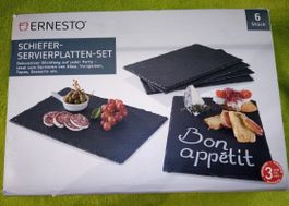 Ernesto 6er Set Schiefer Servierplatten