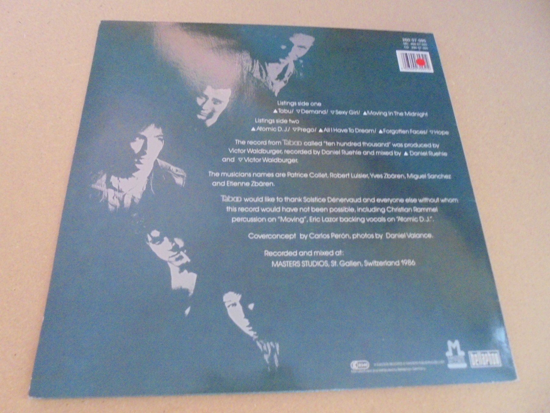 Dischi in vinile: Taboo " Ten Hundred Thousand " LP Deutschland 1986 – Usato da Crissier venduto da Promopost 1
