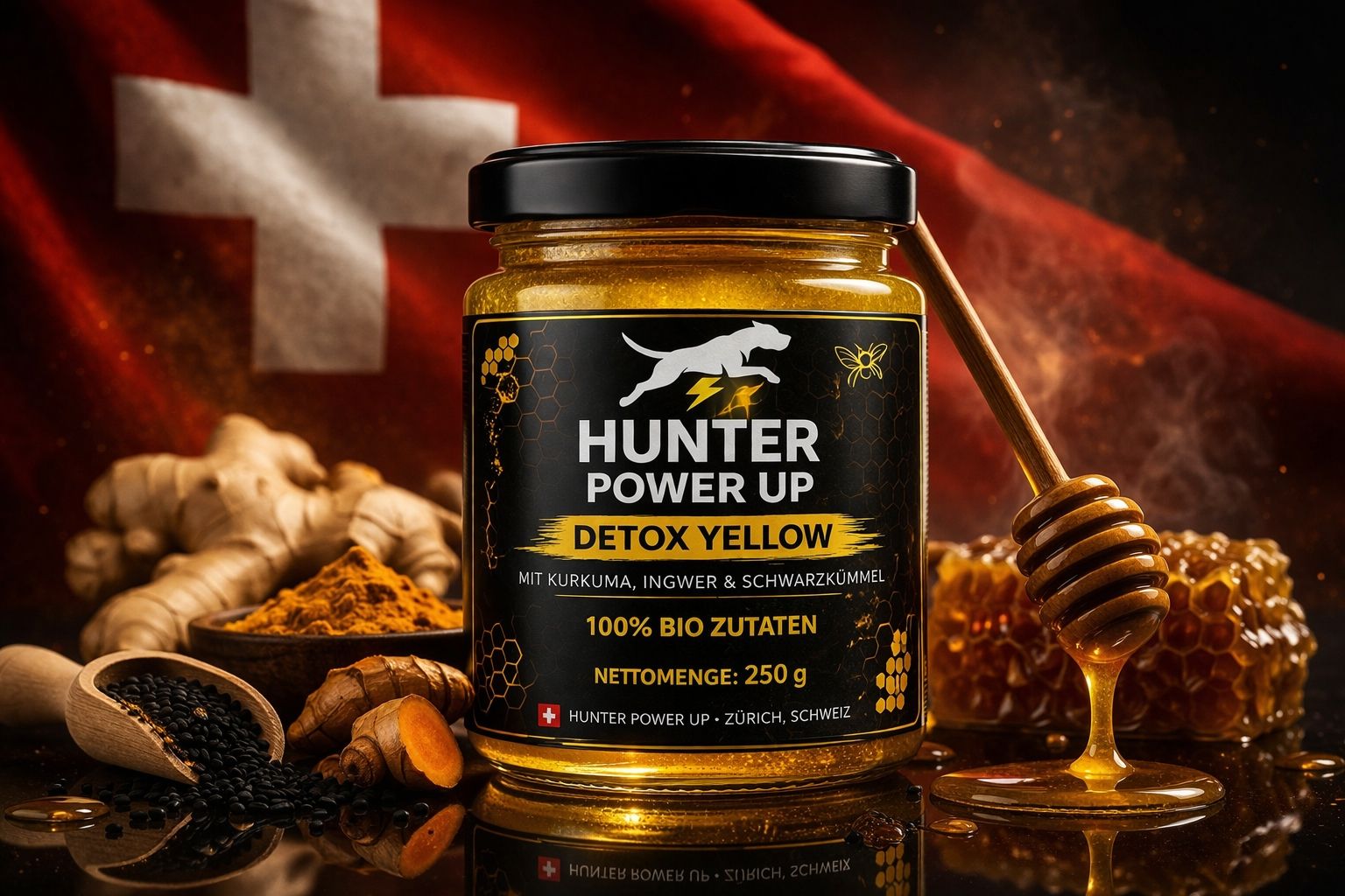 Lebensmittel & Spezialitäten: Honig Mischung Hunter PowerUp – Neu und originalverpackt aus Opfikon von Taichiyagami94