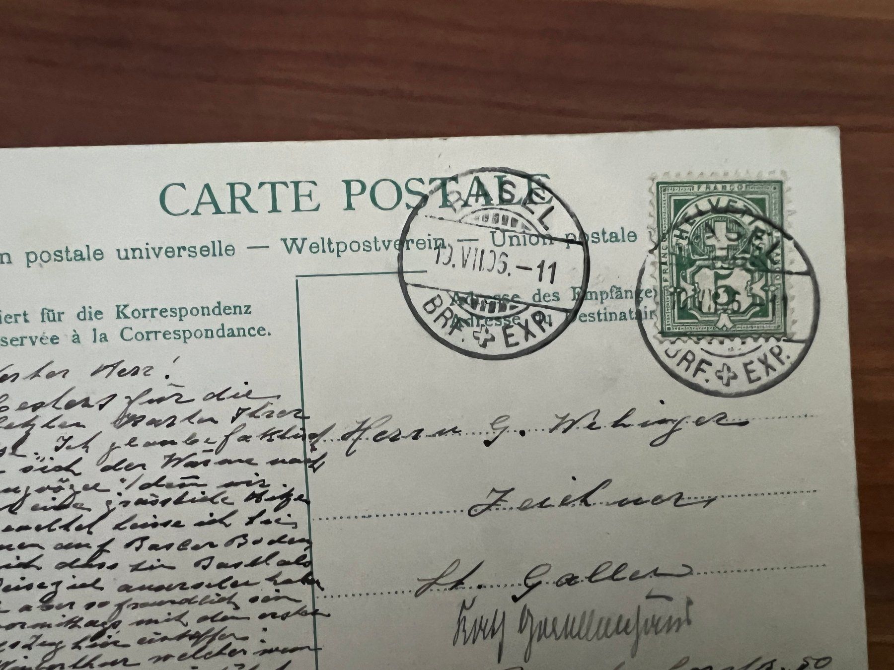 Cartoline postali: AK   1905 Basel  (G3164) – Usato da Hinwil venduto da Sidi4 1
