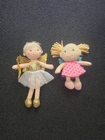 2 süsse Stoffpuppen / Feenpuppen mit Flügeln  guter Zustand