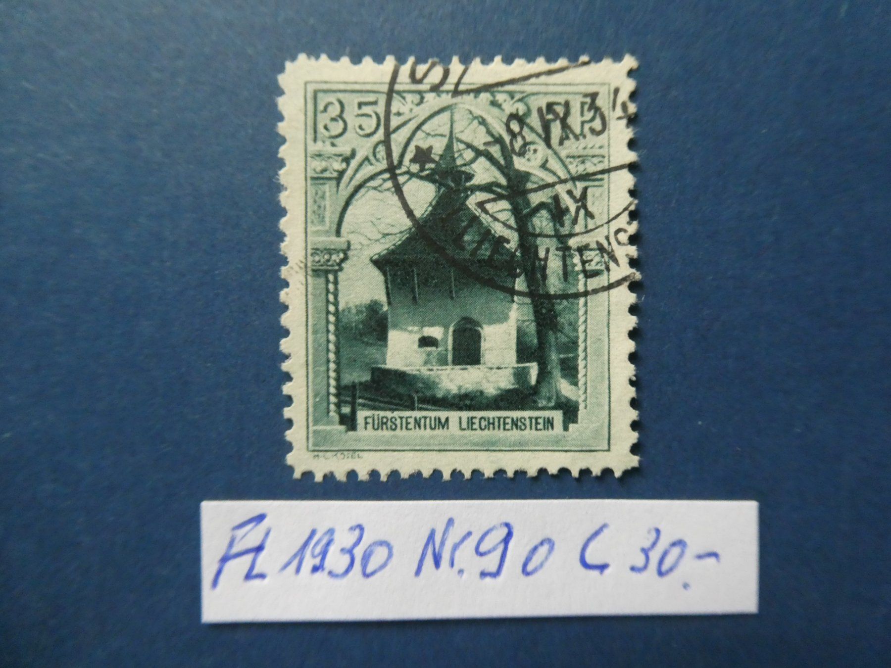 Tutti i francobolli: FL 1930 Nr. 90C gestempelt – Usato da Lausen venduto da Herbamare01