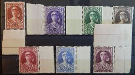 Belgien Kat. 315-321 * 1931 Kat. 95 Euro