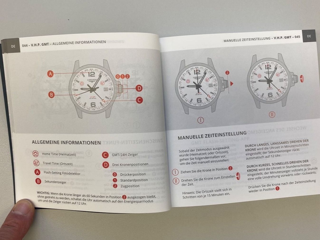 Longines Orologi: LONGINES Bedienungsanleitung V.H.P. Very High Precision – Nuovo (secondo la descrizione) da St. Gallen venduto da galluswatches 8