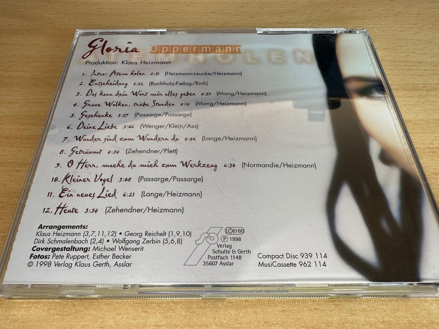 CD: Gloria Oppermann – Atemholen – Usato da Rikon im Tösstal venduto da Alpenmutz 1