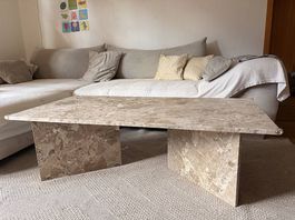 Eleganter Marmor Couchtisch 130x70cm guter Zustand