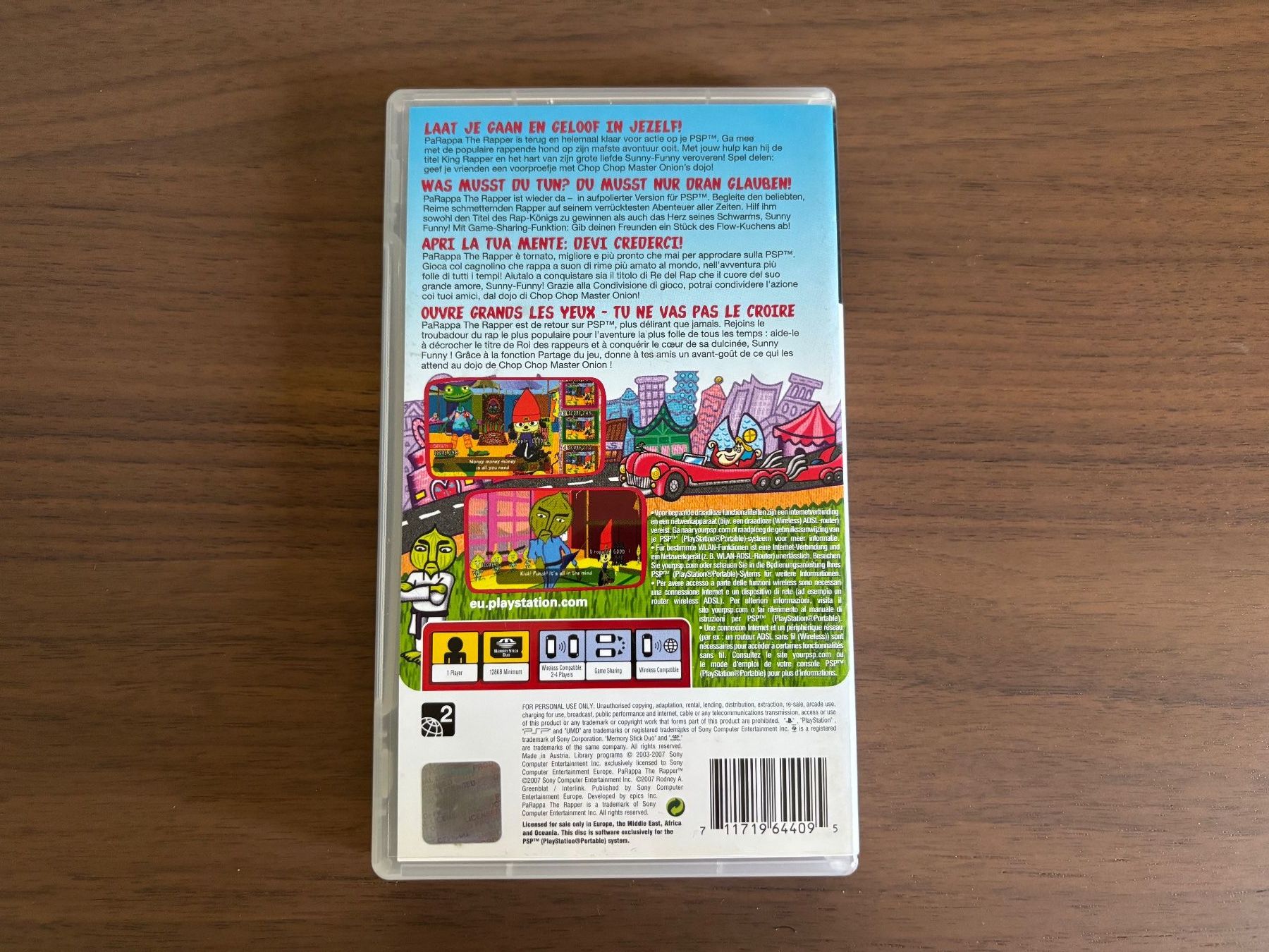 Sony Giochi: PaRappa the Rapper [PSP] – Usato da Killwangen venduto da Ryusens 1