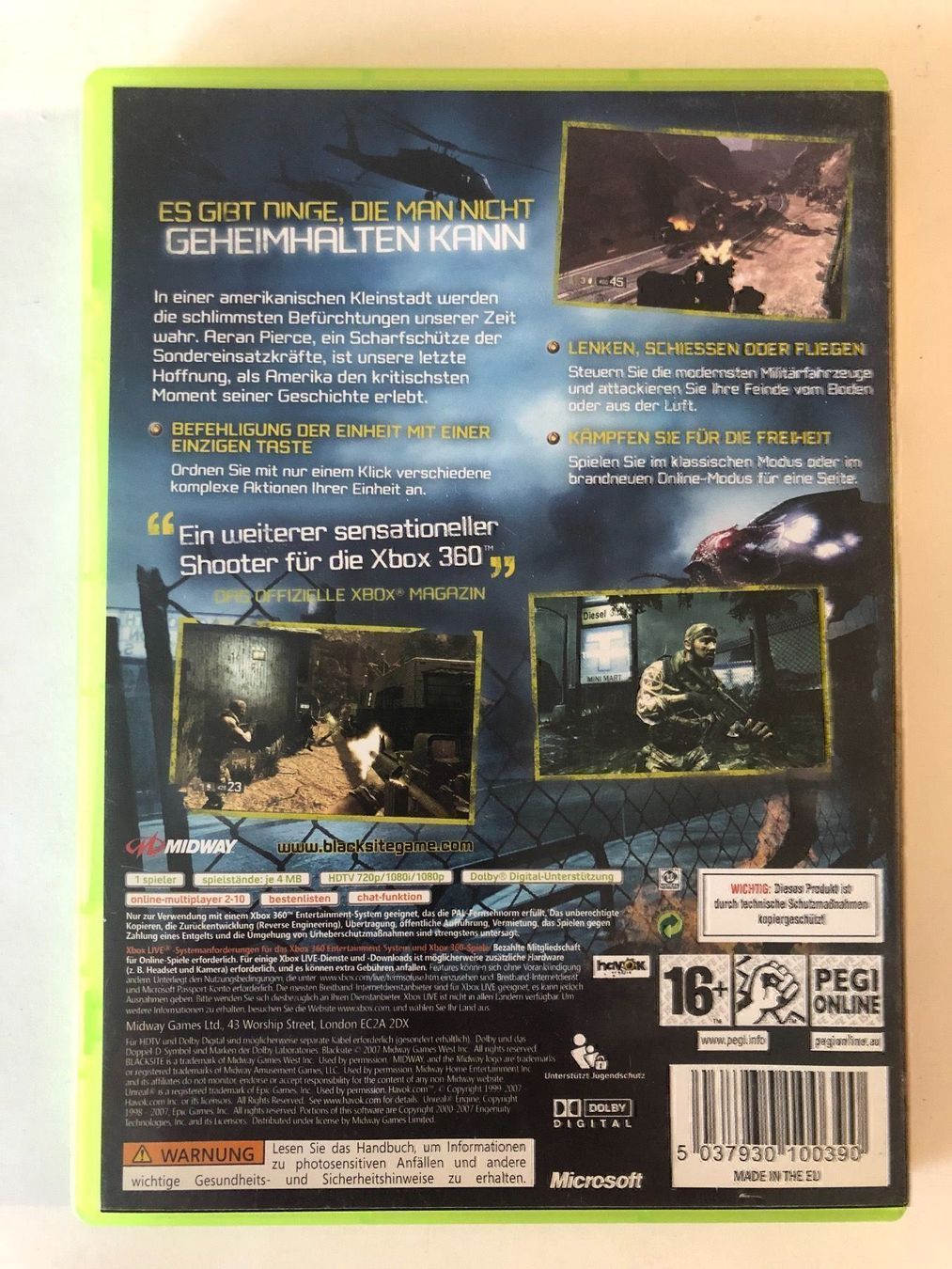 Microsoft Giochi: Blacksite für Xbox 360 – Usato da Kestenholz venduto da Mad18 1