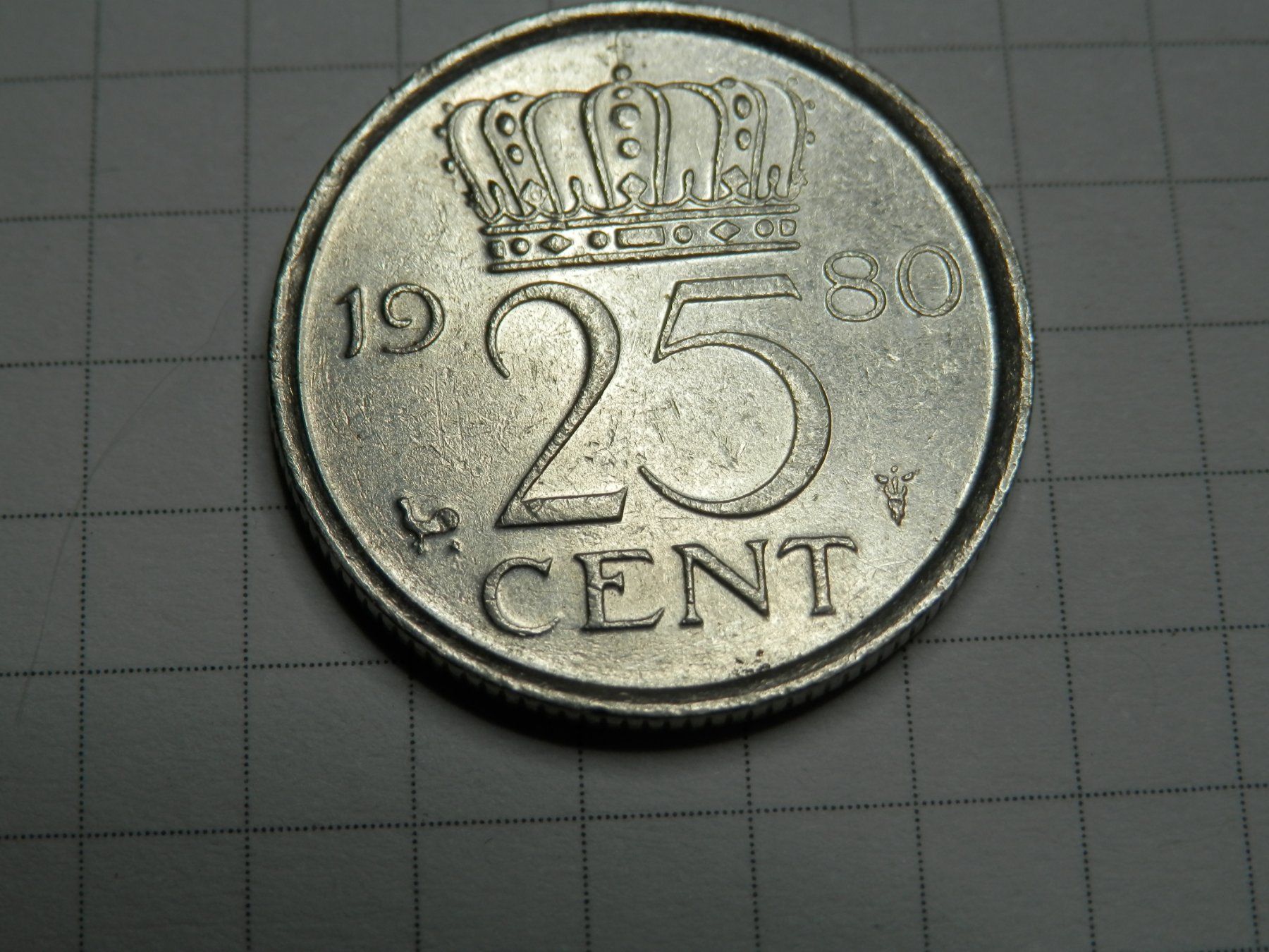 Tutti le monete: Niederlande 25 Cent, 1980 – Usato da Weiach venduto da weiach81 1