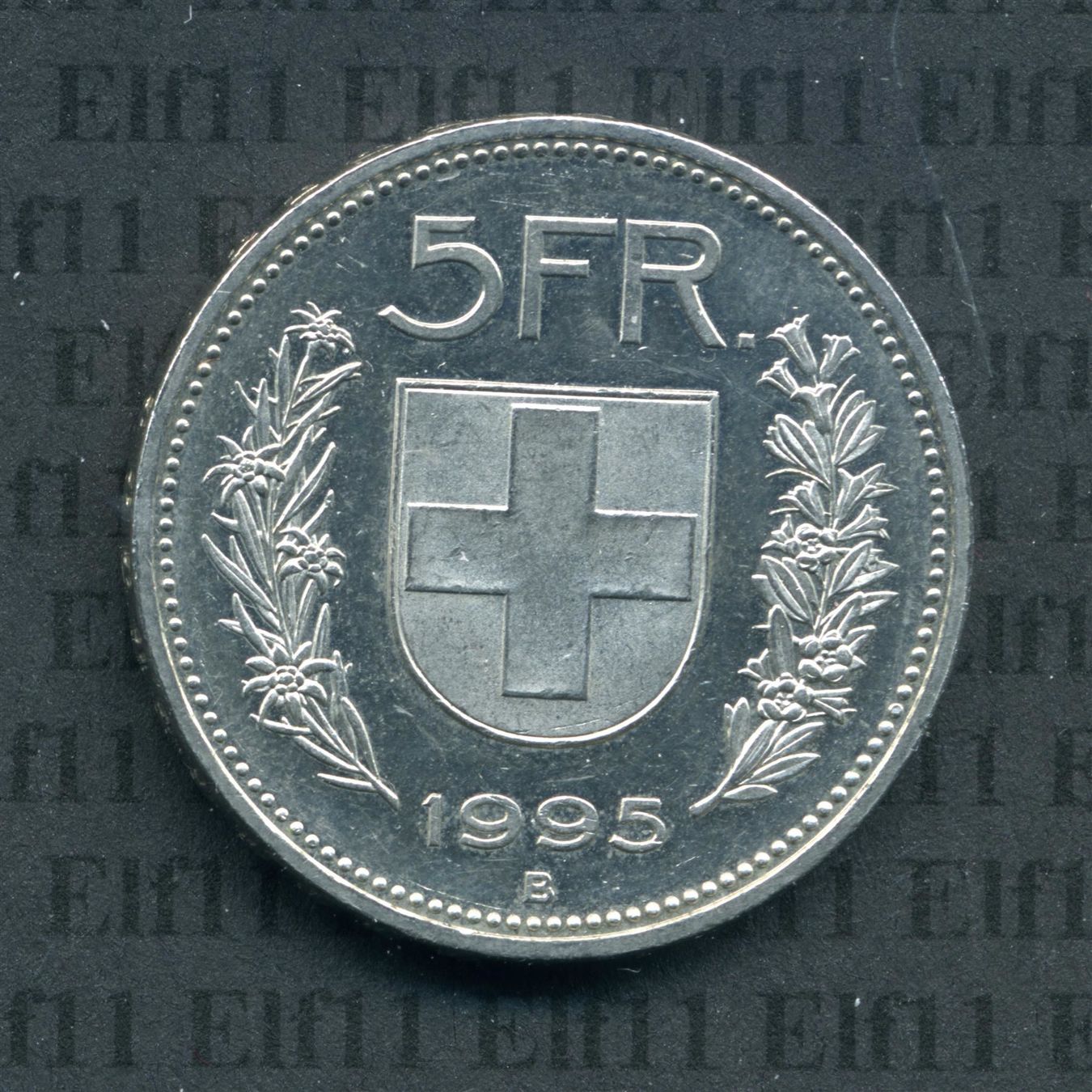 Tutti le monete: CHF___5.00 1995 -unz 5 Franken – Usato da Widnau venduto da Elf11