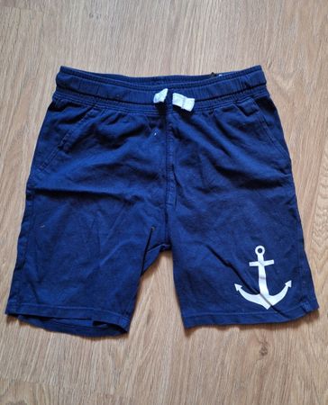 Kurze Hose marineblau mit Anker Grösse 116