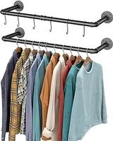 Kleiderstange Garderobenstange Wandgarderobe 2er Set 92cm