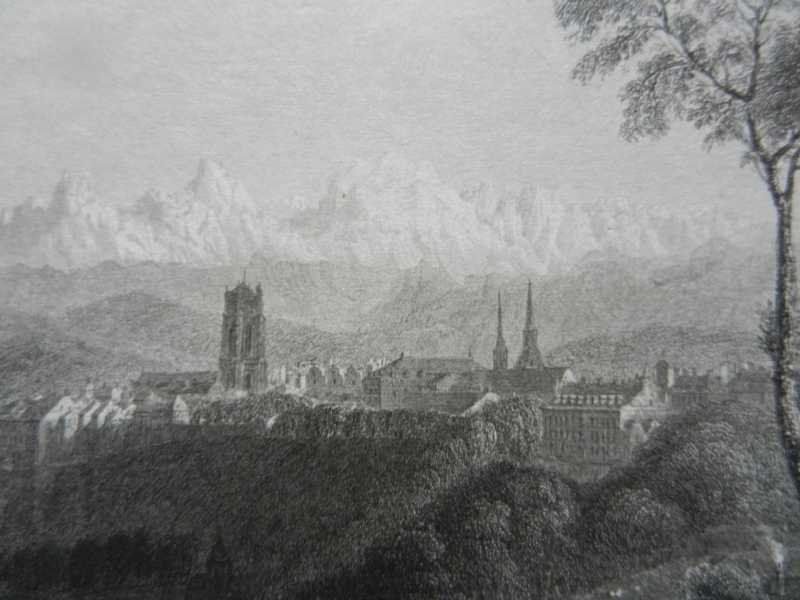 Stiche: Bern Stahlstich von Bartlett – Gebraucht aus Risch von Rischli15 8