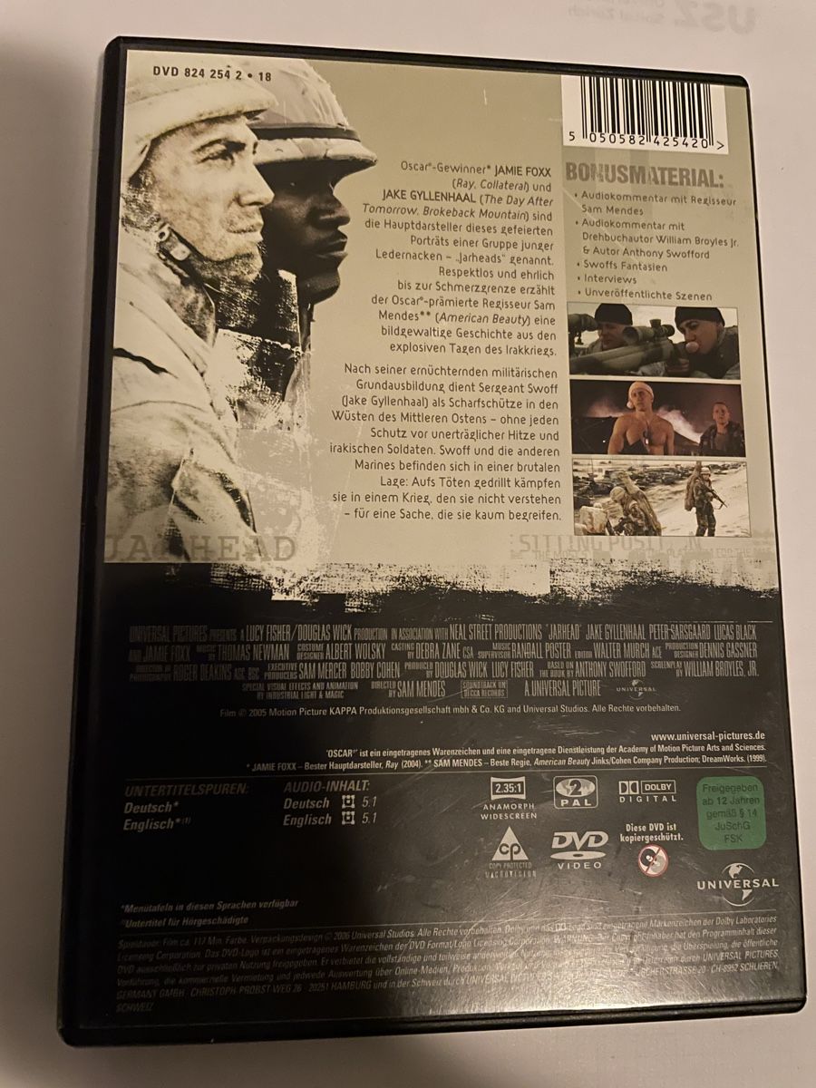 Tutti i DVDs: Jarhead – Usato da Winterthur venduto da Cobraforce 1