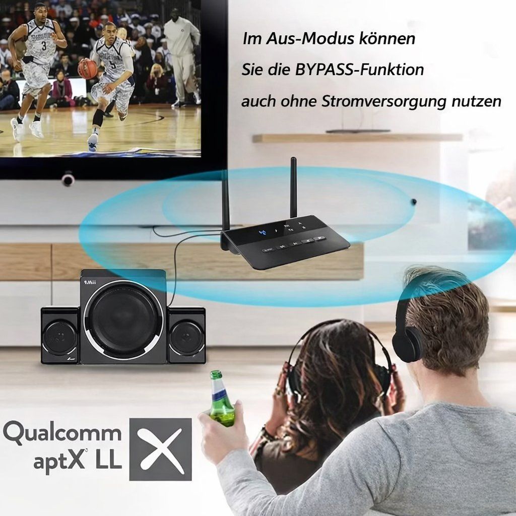Unità & Adattatore: Bluetooth 5.0 Audio Adapter Sender Empfänger, 80m Reichweite – Nuovo e nell'imballaggio originale da Winterthur venduto da SwissTechStore 1