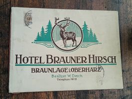 Alte Broschüre / Hotel Brauner Hirsch Braunlage i. Oberharz 