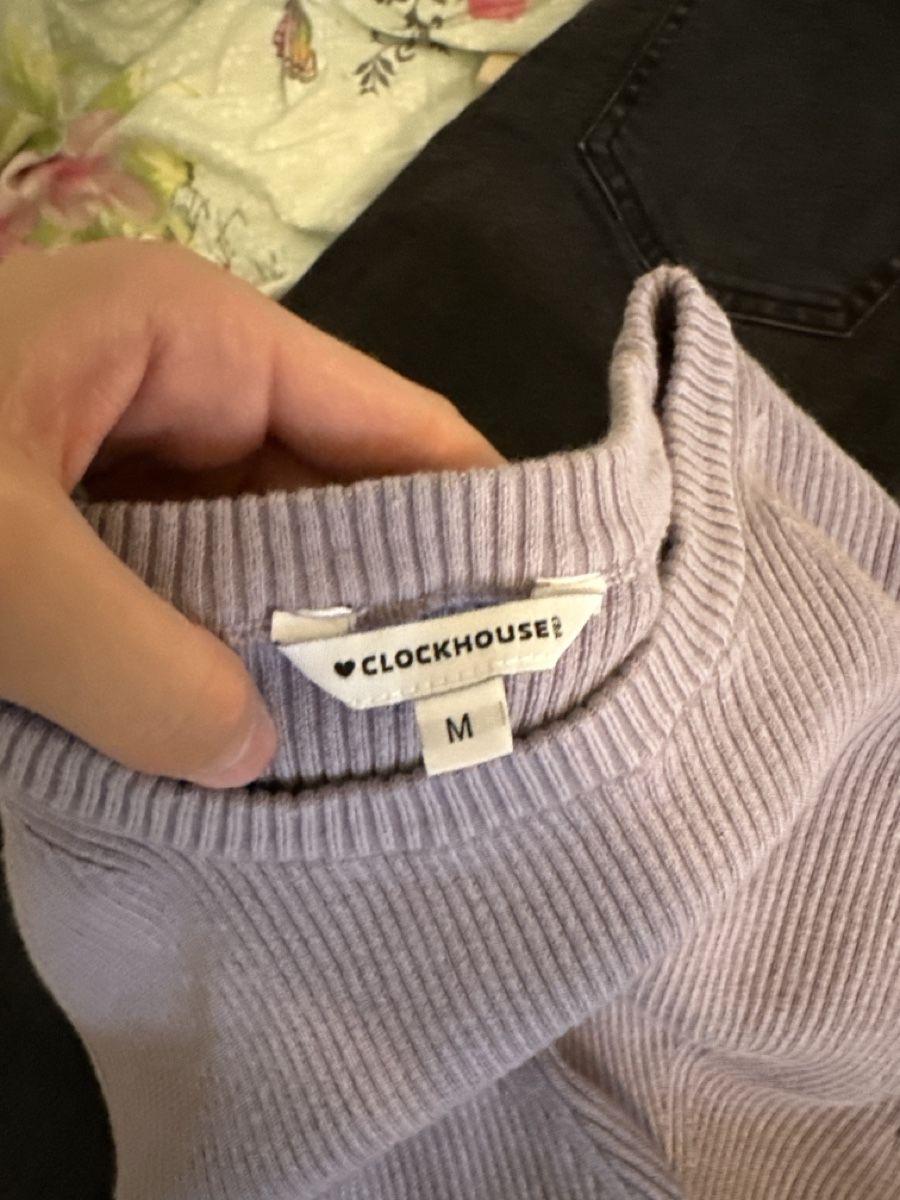 C&A Pullover & Sweatshirts: Pullover Clockhouse lila gerippt Grösse M wie NEU – Neu (gemäss Beschreibung) aus Brugg AG von muh_p2nc 2