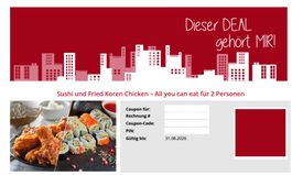 Gutschein Sushi und Korean Fried Chicken 2 Personen (ZH)
