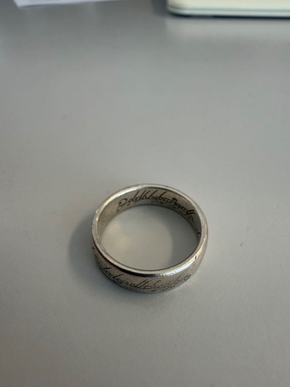 Ringe: Der Eine Ring - Herr der Ringe Replika, Silber, Gravur – Gebraucht aus Heimiswil von Mad2mad 1