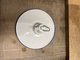 Vintage Email-Leuchte 20cm