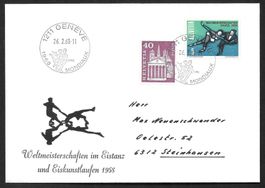 Sonderbrief S. 665 Eiskunstlauf- Eistanz-WM Genève 26.2.1968