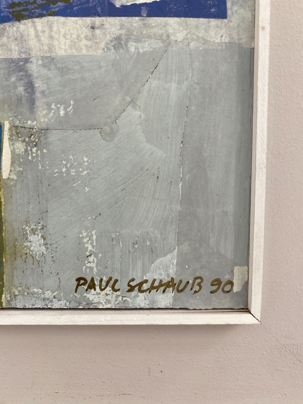Dipinti: Zeitgenössisches Ölbild/Collage P.Schaub – Usato da Rünenberg venduto da Fendi02 4