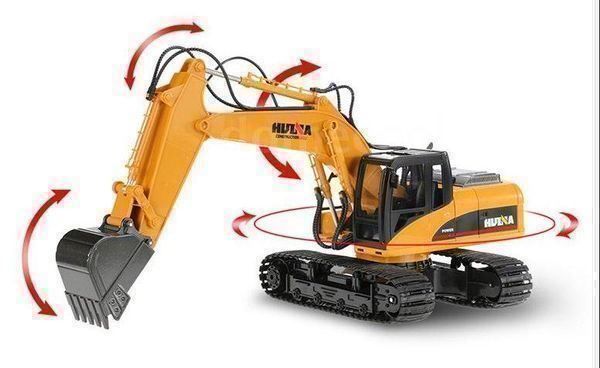 Modellismo RC: RC Schaufelbagger - RC Bagger Digger 1550, RTR, Huina – Nuovo e nell'imballaggio originale da Entlebuch venduto da Hebu 4