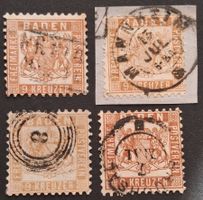 Baden Mi-Nr.20 a/b/ba/c gestempelt  Selten