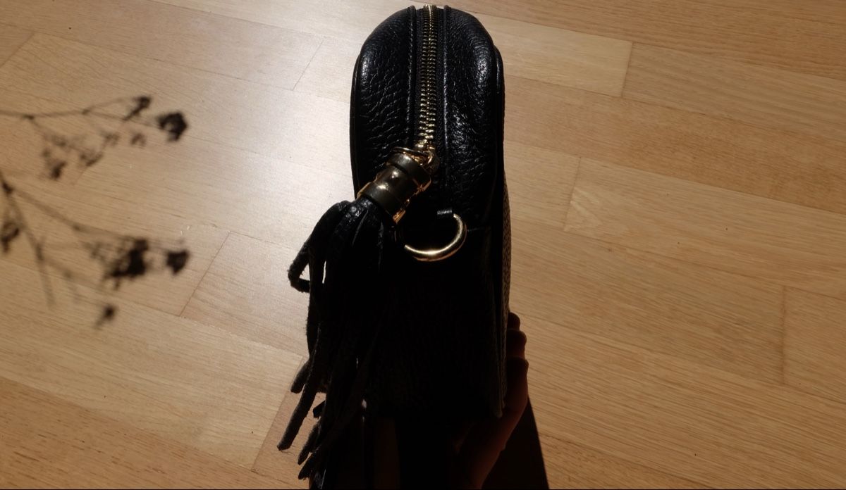 Borse da donna: Tasche schwarz Leder mit Tragegurt Damen  – Nuovo (secondo la descrizione) da Kriens venduto da J.Iten 2