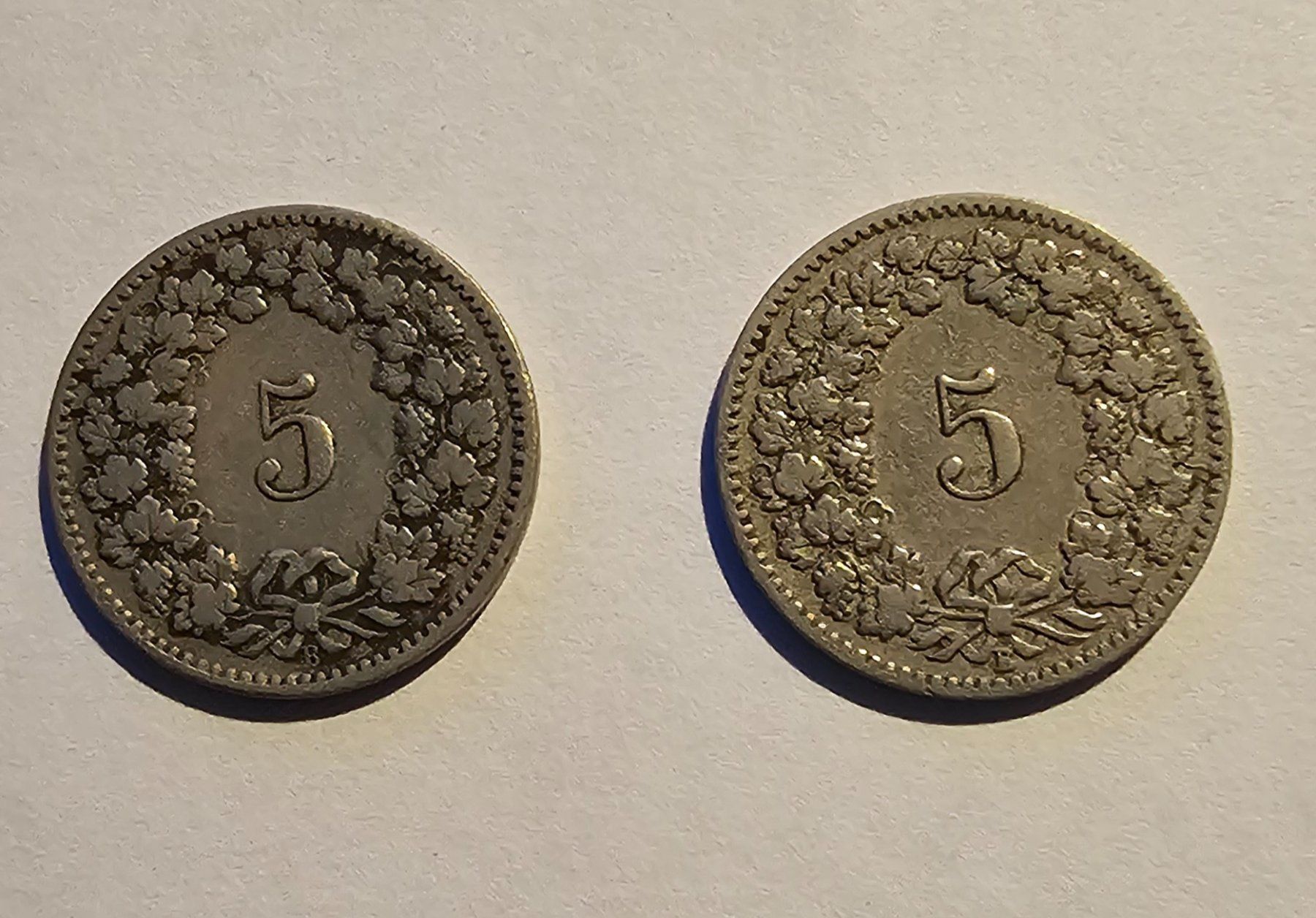Tutti le monete: 2 Pièces 5 CTS 1907 – Usato da Cortaillod venduto da Titus130 1