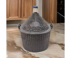 Dame-jeanne 25 L en verre avec panier