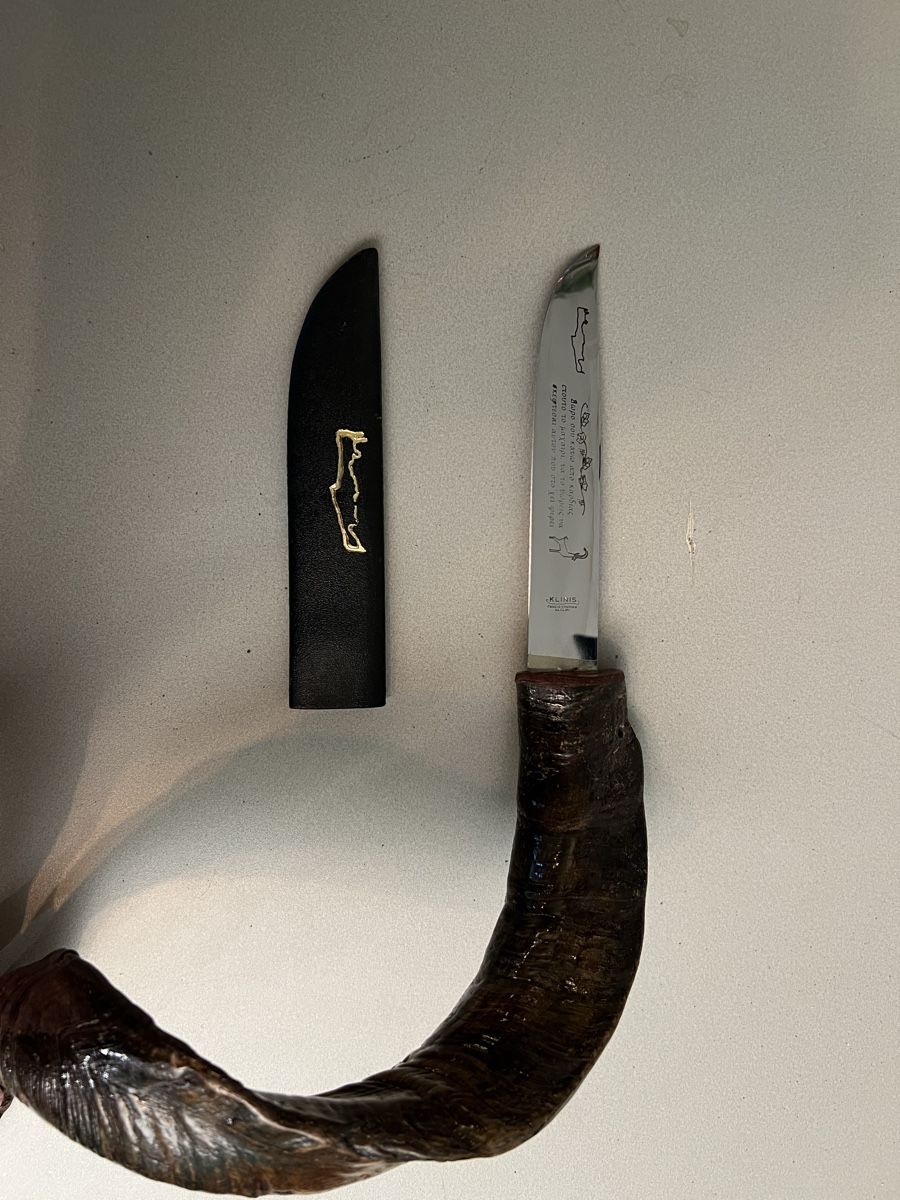 Accessori: Traditionelles Kreta-Messer mit echtem Horngriff & Scheide – Usato da Reinach BL venduto da Rushkatie 3