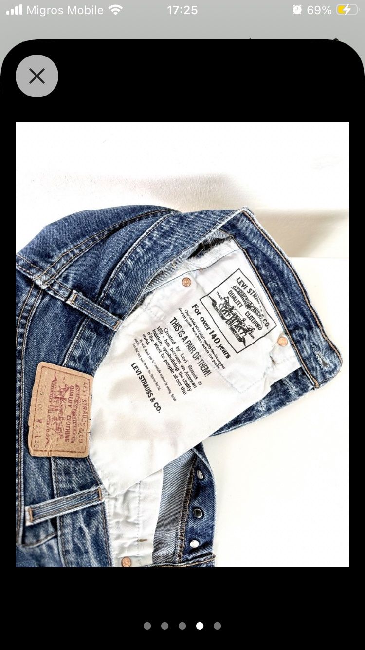 Levi's Jeans: Jeans Levi Strauss blau Denim – Usato da Wauwil venduto da alessandrea82 3