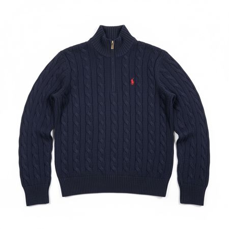 Half-zip Pull torsadé Polo Ralph Lauren Bleu marine - L #30